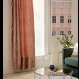 Urban Outfitters Crushed Tap Top Window Curtain